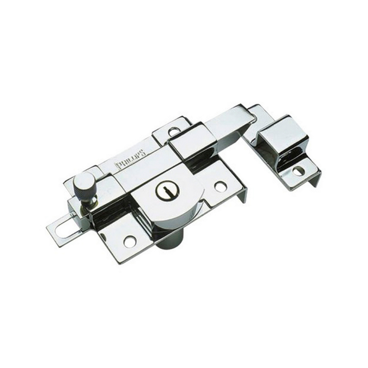 Foto 1 | Cerradura Barra Phillips Izquierda Con Picaporte Integrado Cromo