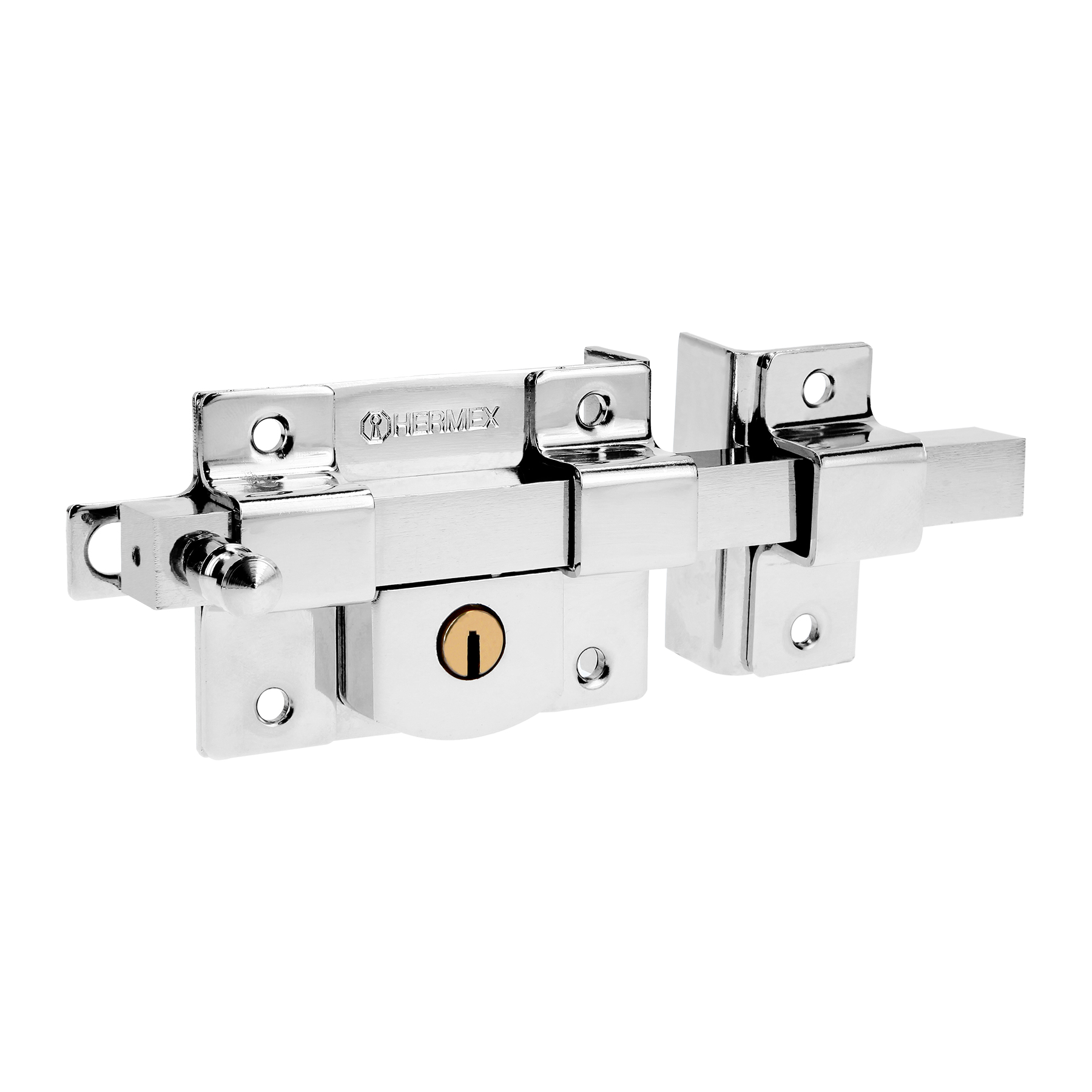 Cerradura de Barra Libre Derecha Hermex CB-45DB color Gris Blíster