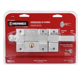 Foto 2 | Cerradura de Barra Libre Derecha Hermex CB-45DB color Gris Blíster