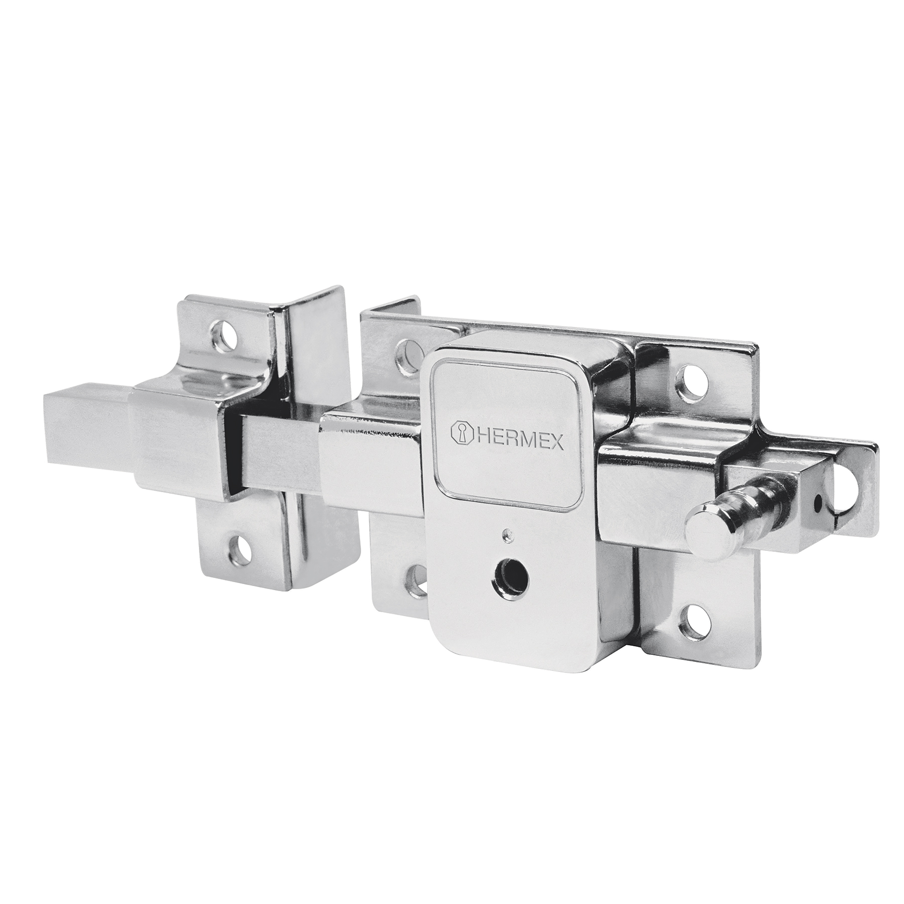 Cerradura de Barra Fija Izquierda Hermex CB-50I color Gris Llave Tetra