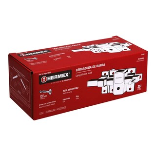 Foto 2 | Cerradura de Barra Fija Izquierda Hermex CB-50I color Gris Llave Tetra