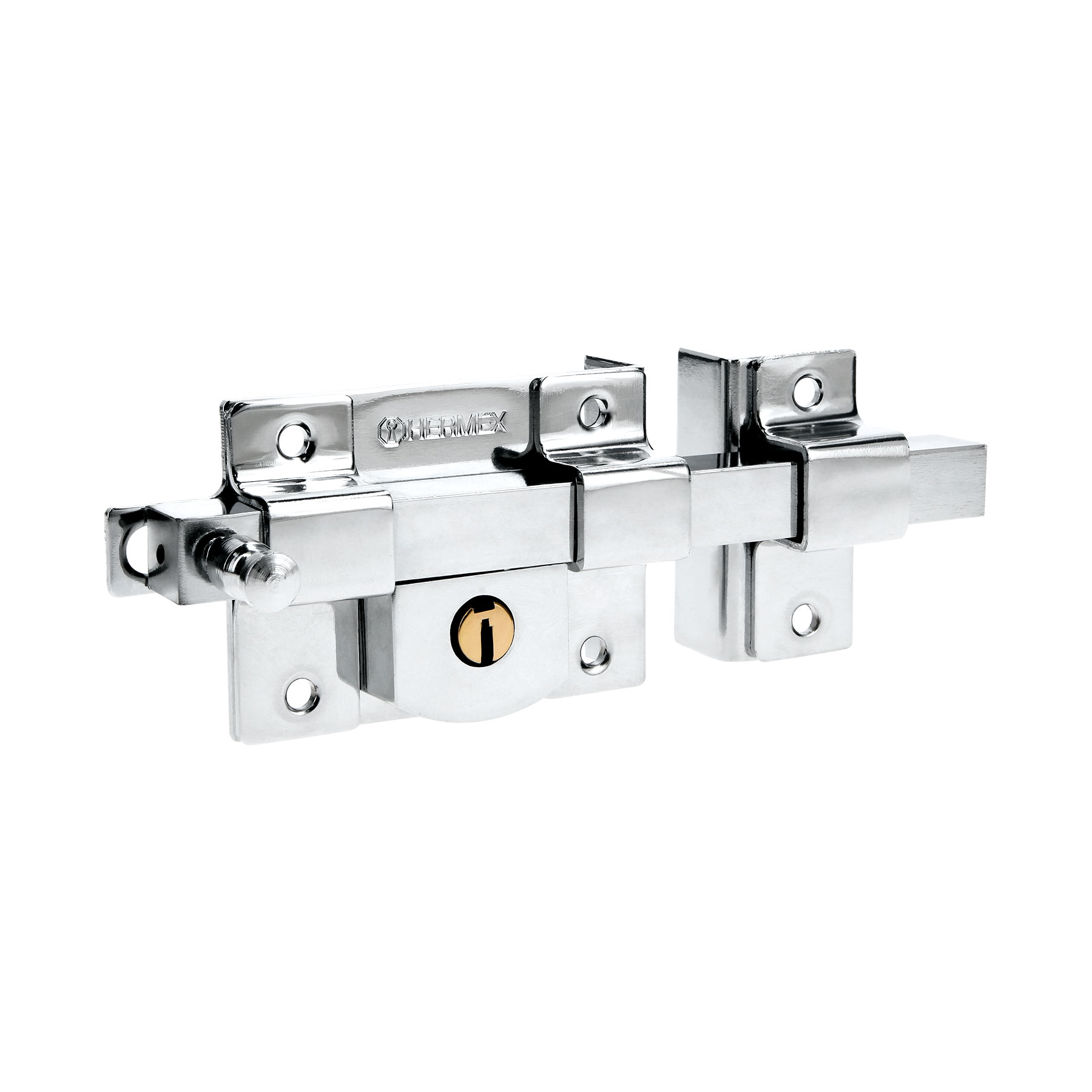 Cerradura de Barra Fija Hermex CB-40DB color Gris Derecha Blíster