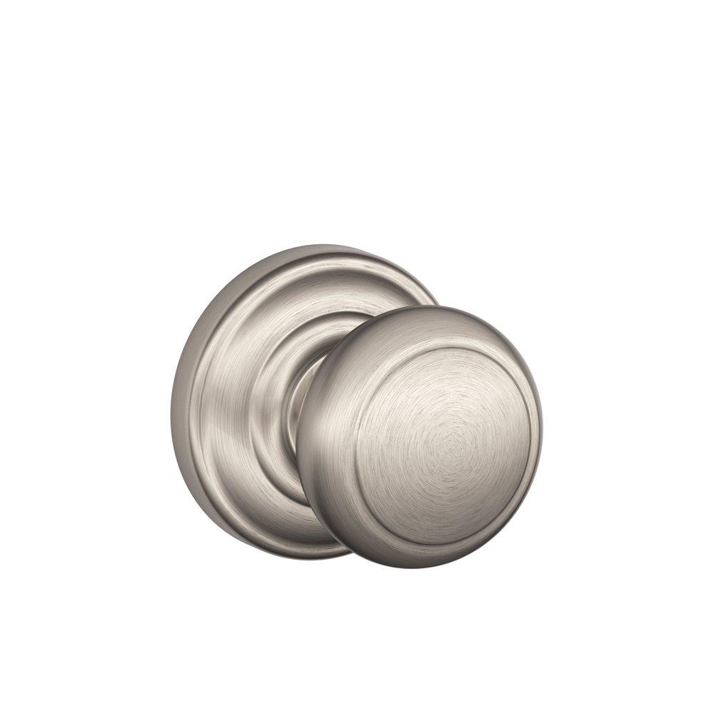 Pomo De Puerta Schlage Con Cerradura No Giratoria En Níquel Satinado F170 - Venta Internacional.