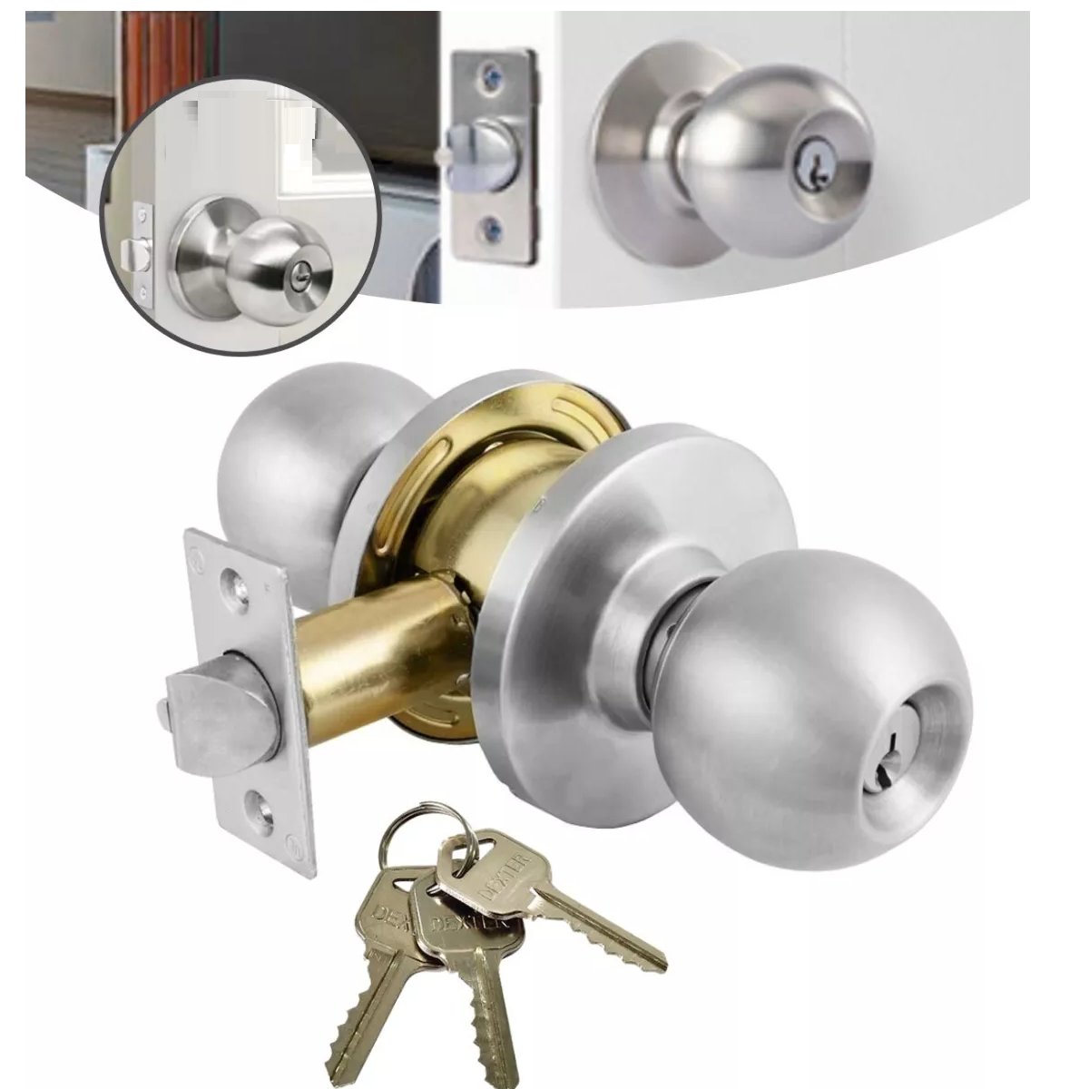 Foto 4 pulgar | Cerradura con Manija Eo Safe Imports Esi8337 para Puerta