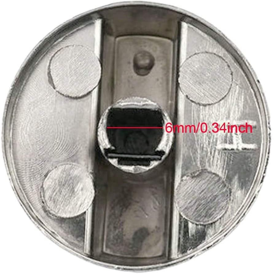 Foto 4 pulgar | Venta Internacional-Pomo para Estufa de Gas Jieyou 6 mm Plateado 4 Piezas