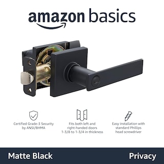 Foto 2 | Palanca de Puerta Amazon Basics Contemporary Stamford Privacy - Venta Internacional