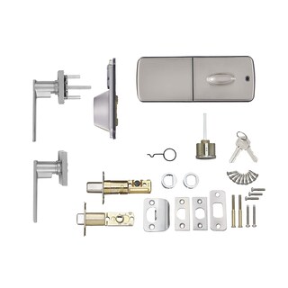 Foto 3 | Cerradura De Puerta Amazon Basics, Electrónica Contemporánea, Níquel Satinado - Venta Internacional.
