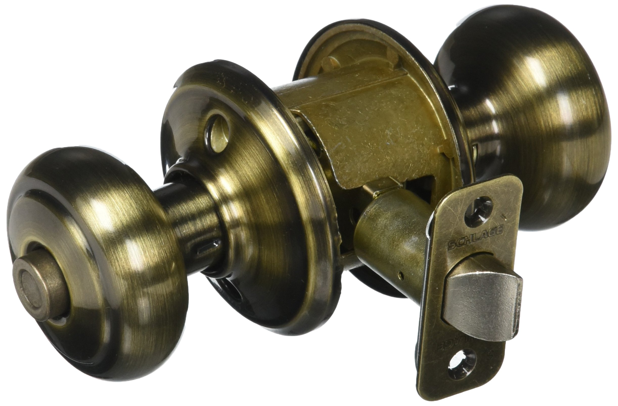 Perilla De Puerta Schlage Andover F10and609 Con Cierre De Privacidad Para Cama Y Baño - Venta Internacional.