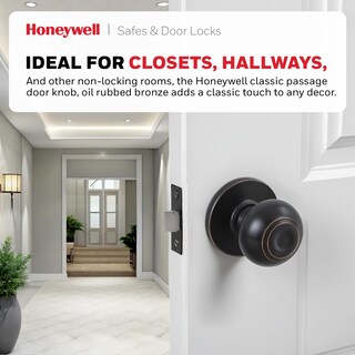 Foto 2 | Pomo De Puerta Honeywell Classic Passage Interior Bronce - Venta Internacional.