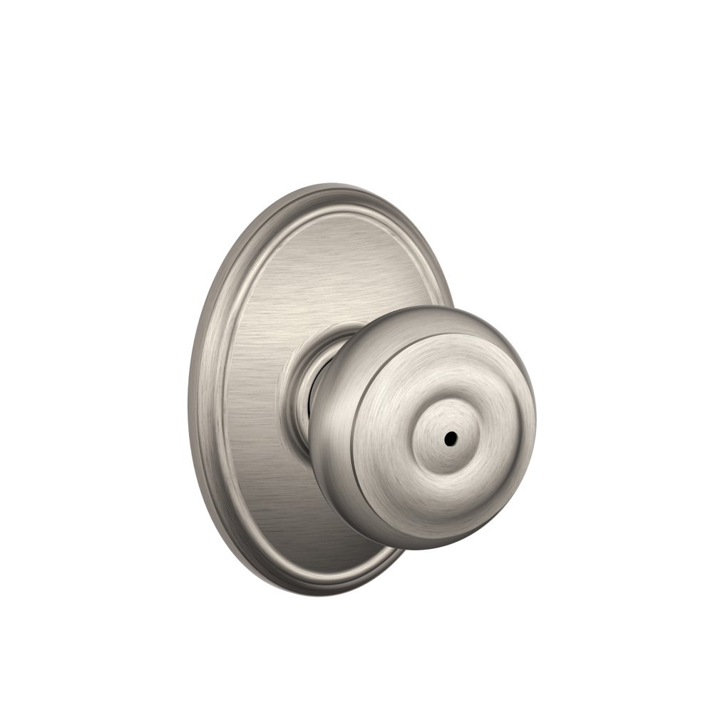 Foto 2 pulgar | Perilla De Privacidad Schlage F40geo619wkf Wakefield Georgian Satin Nickel - Venta Internacional.