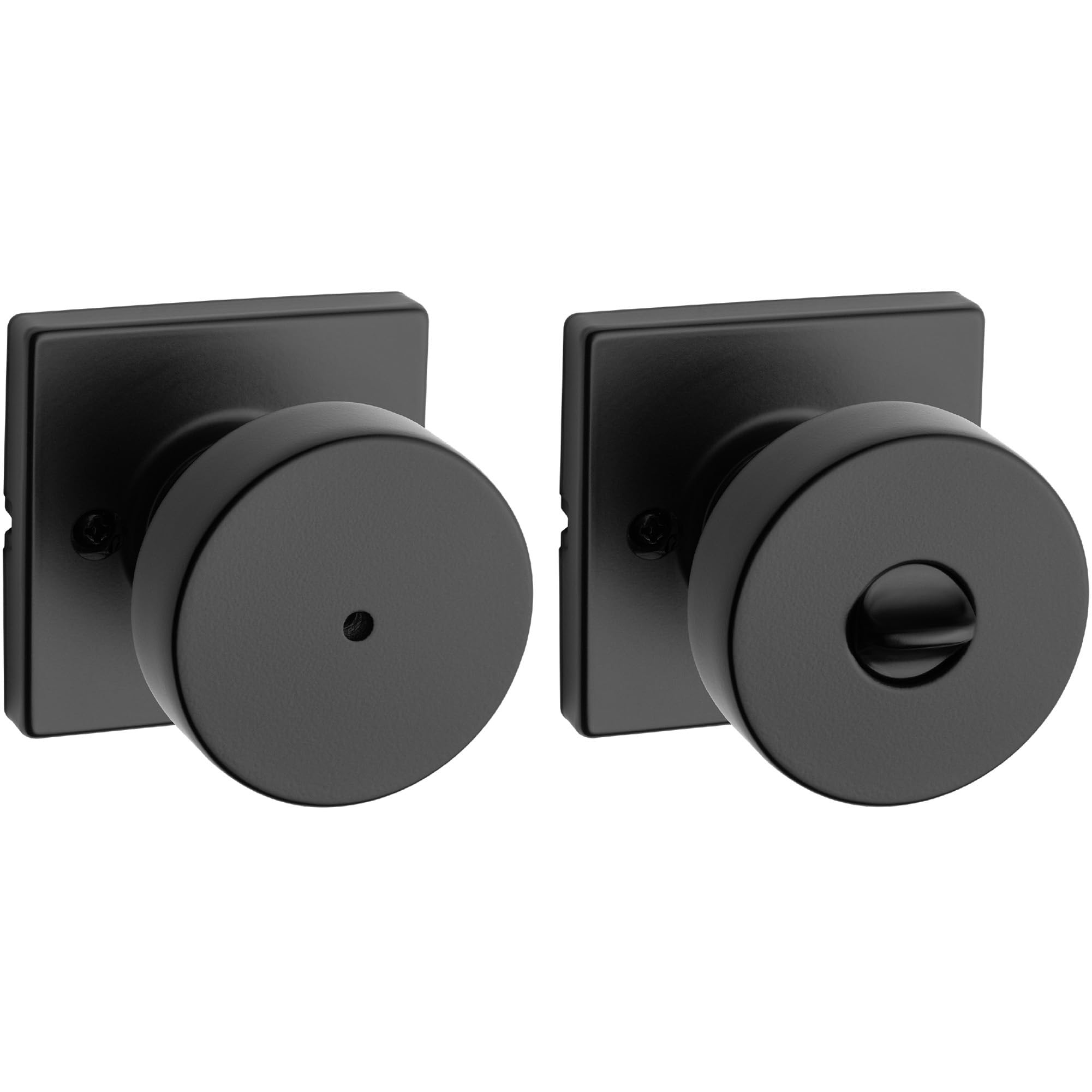 Foto 2 pulgar | Pomo De Puerta Kwikset Pismo Interior Privacy Negro Mate - Venta Internacional.