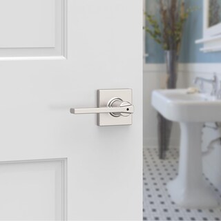 Foto 2 | Manilla De Puerta Kwikset Casey Interior Privacy Con Cerradura En Níquel Satinado - Venta Internacional.