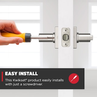 Foto 3 | Manilla De Puerta Kwikset Casey Interior Privacy Con Cerradura En Níquel Satinado - Venta Internacional.