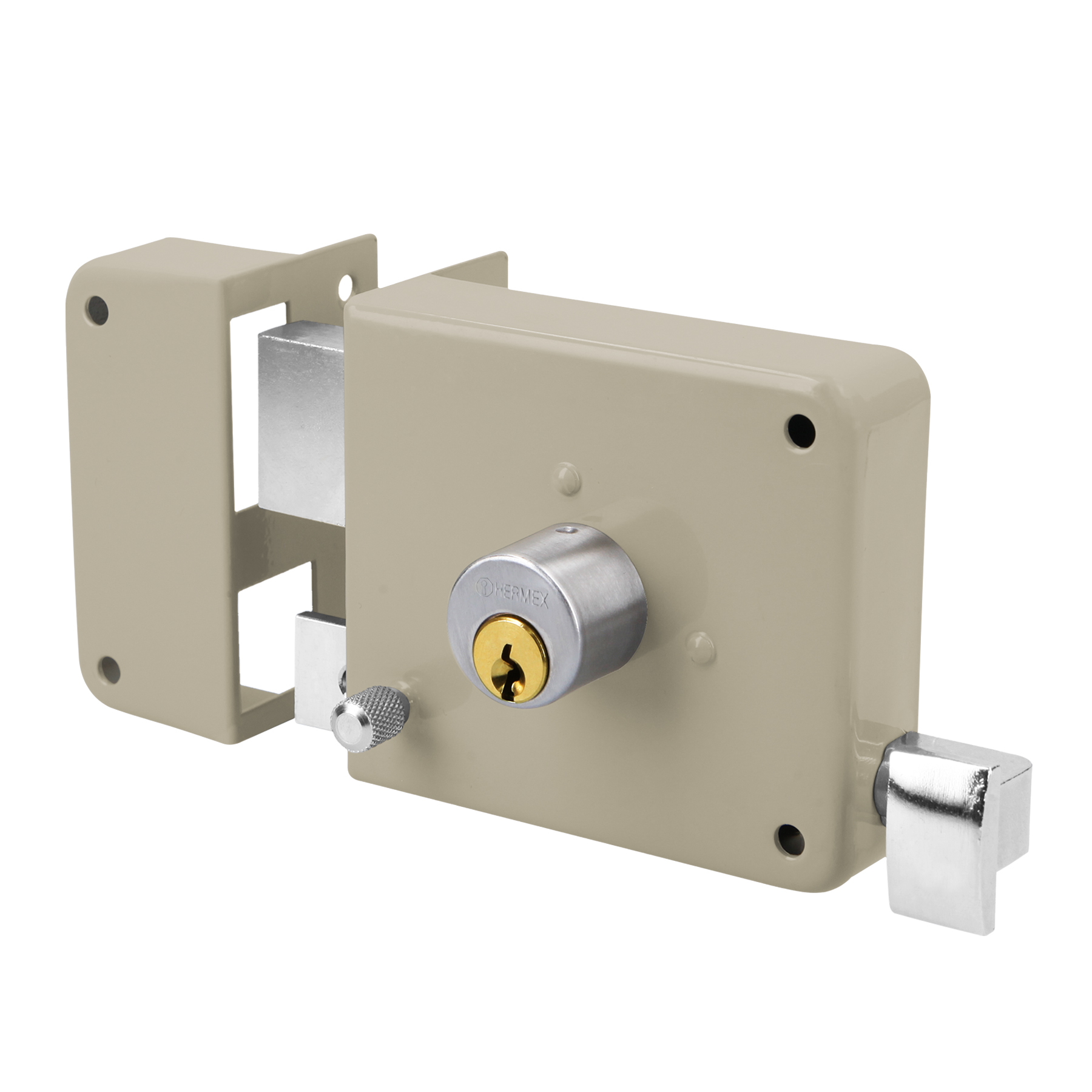 Cerradura de Sobreponer Hermex Cs75i color Gris