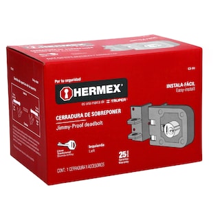Foto 2 | Cerradura Sobreponer Hermex CS-95I color Gris Puerta Corrediza Instala Fácil Izquierda