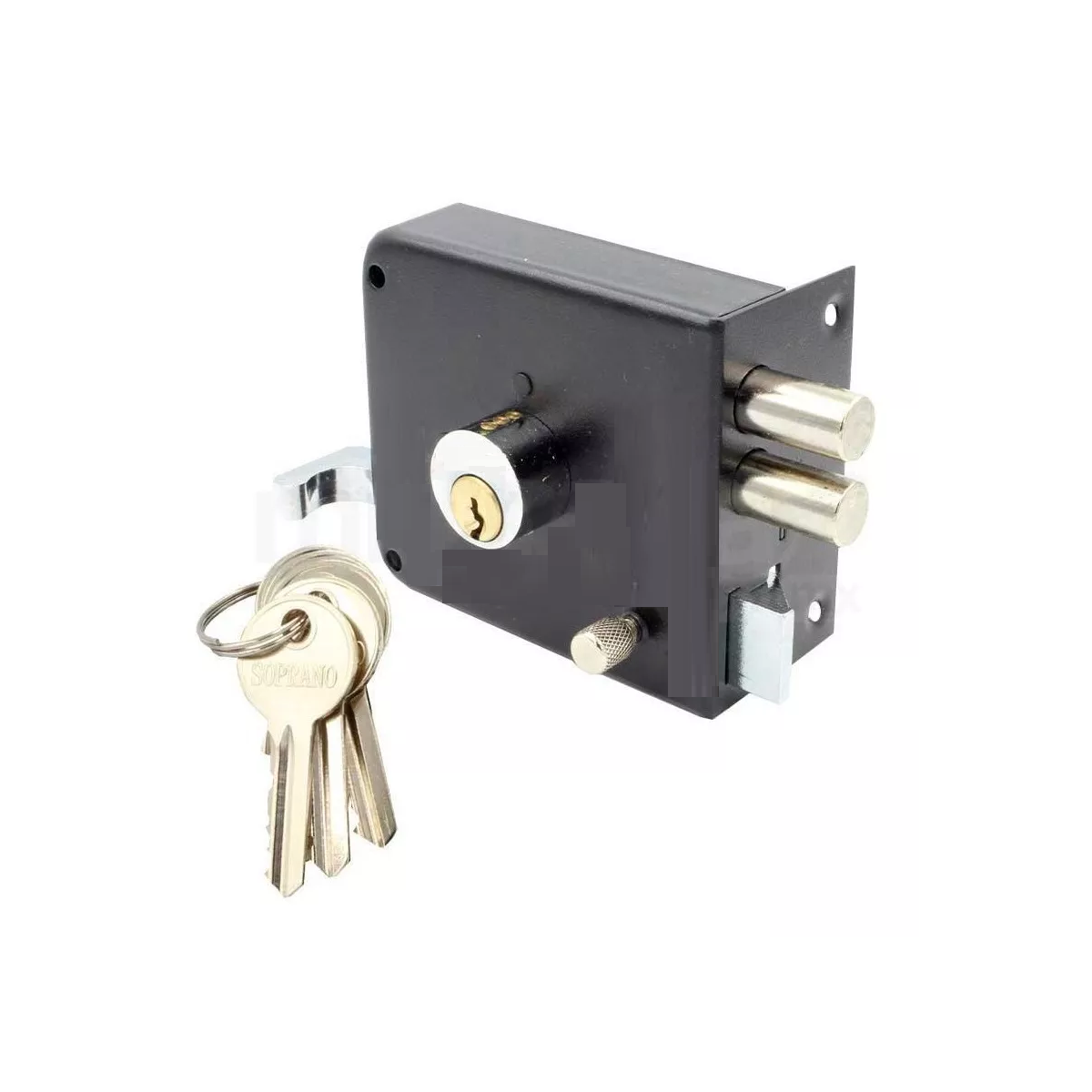 Foto 2 pulgar | Cerradura Chapa Seguridad Bulones Sobreponer Estándar Eo Safe Imports Esi-8368 color Negro