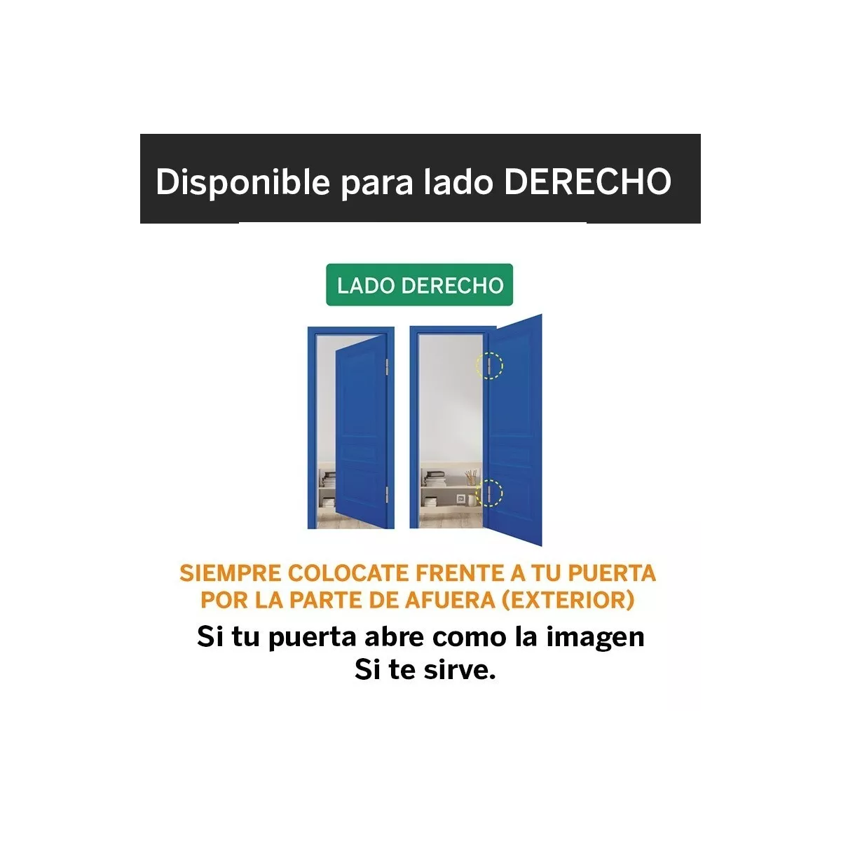 Foto 4 pulgar | Cerradura Chapa Seguridad Bulones Sobreponer Estándar Eo Safe Imports Esi-8368 color Negro