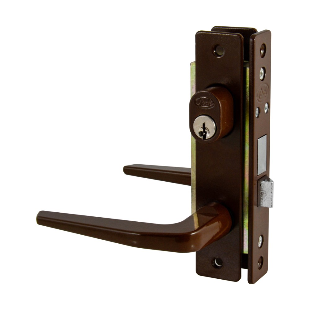 Cerraduras Aluminio P/puerta Café Doble Cilindro Lock