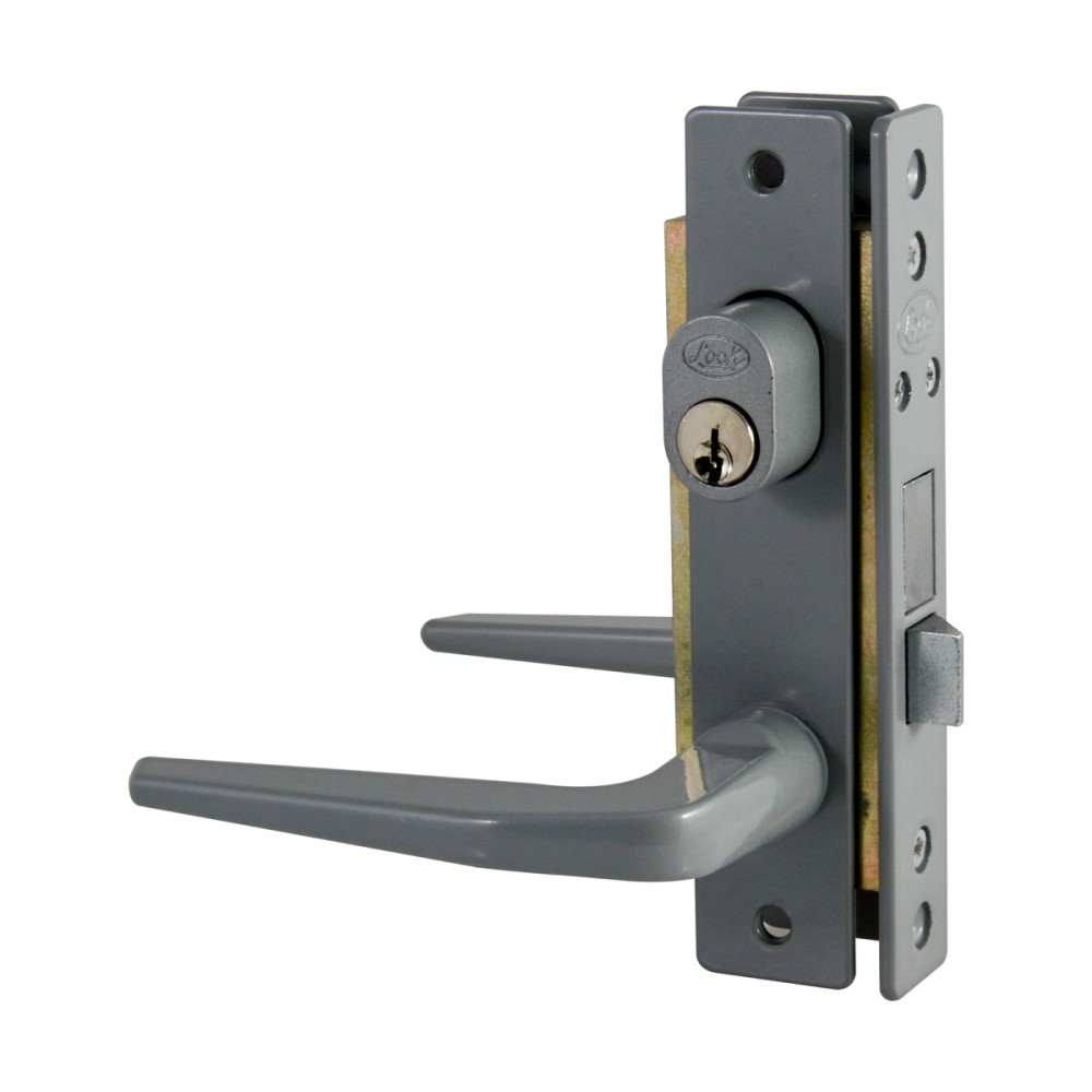Cerradura Aluminio Básica C/doble Cilindro Gris Lock