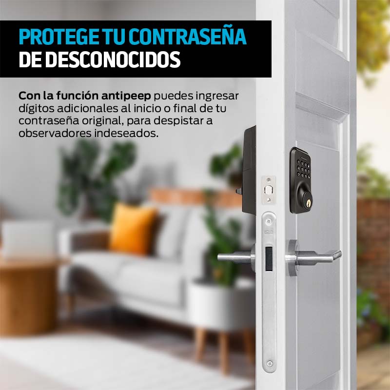 Foto 6 | Cerradura Inteligente para Exterior 3 en 1 Redlemon 83622 Negra