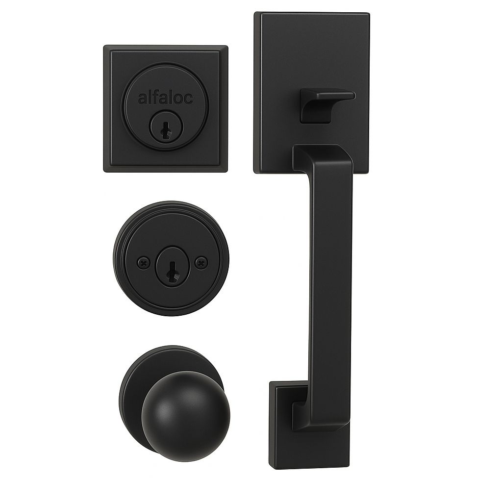 Foto 1 | Cerradura Gatillo Alfaloc QGAT-NG2M Negro Cerradura Entrada