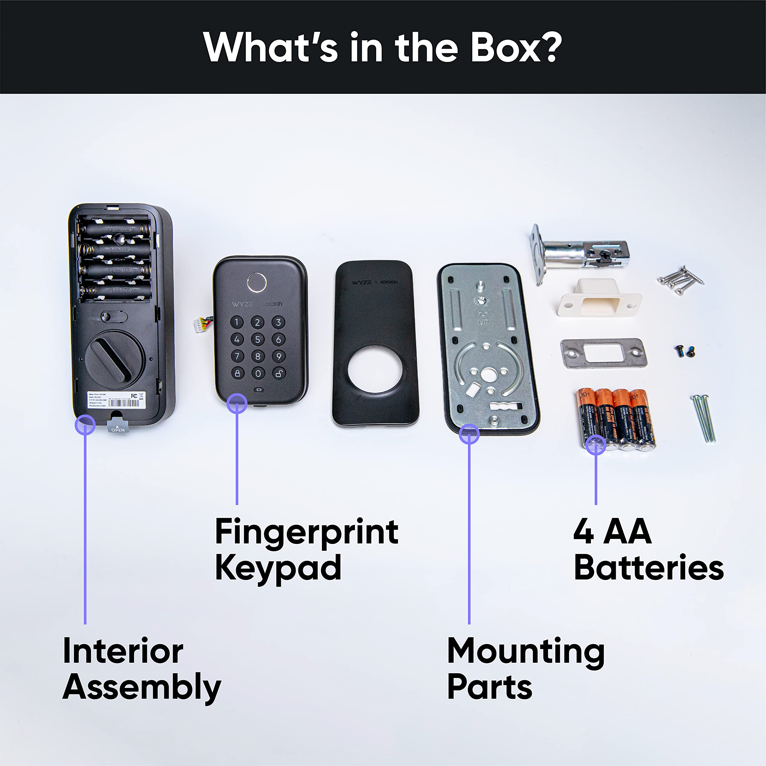 Foto 7 pulgar | Huella Digital Inteligente Bluetooth Deadbolt Wyze Auto-lock Bolt - Venta Internacional.