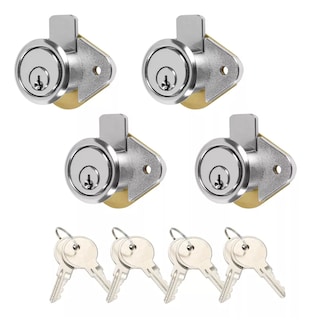 Foto 1 | 4 Pzs Cerradura Chapa Cajón Muebles Closet Con Llaves Reforz Eo Safe Imports Esi-15616 Plata