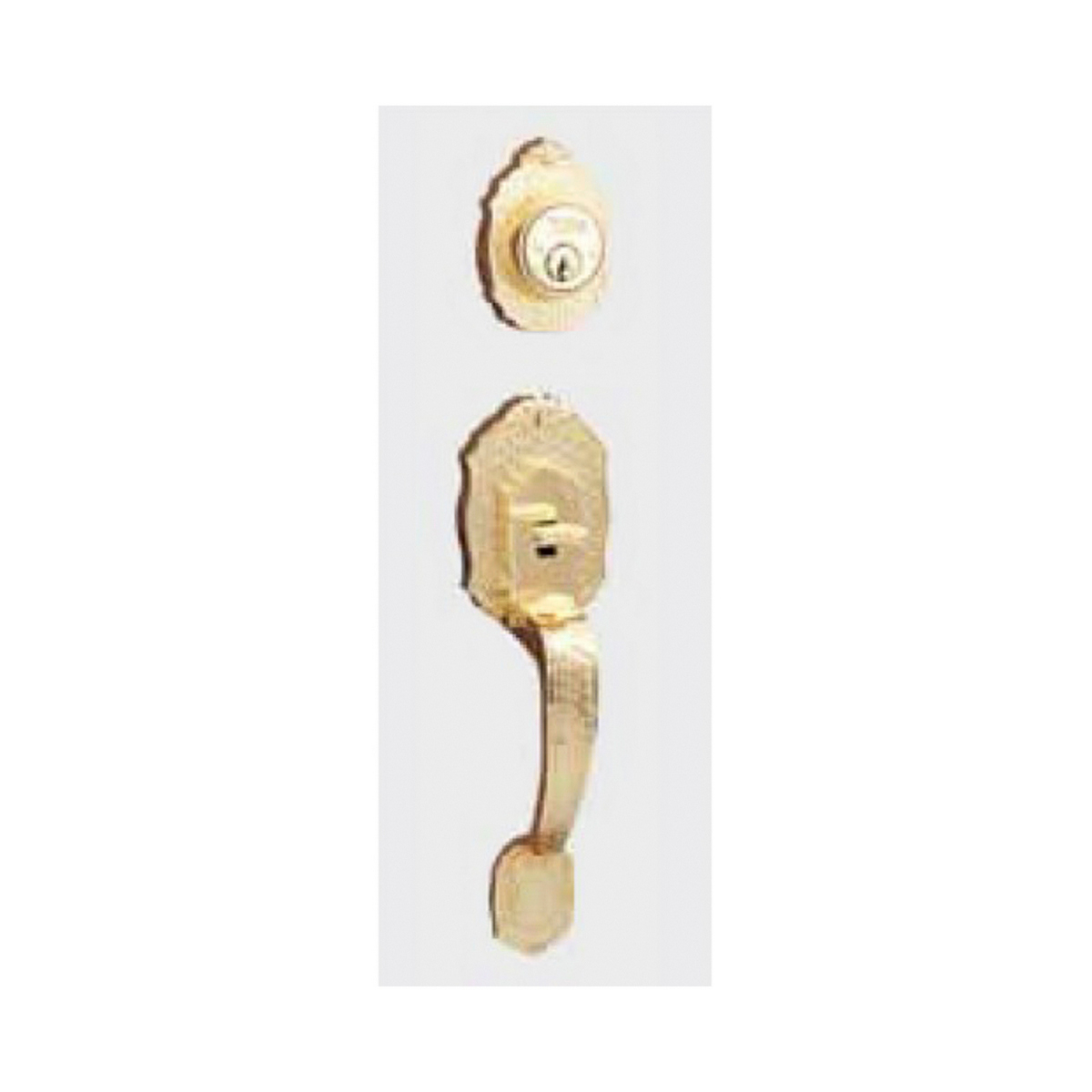 Foto 2 pulgar | Cerradura Gatillo Yale Llave/llave Con Cerradura Interior Ball Laton Brillante Verona