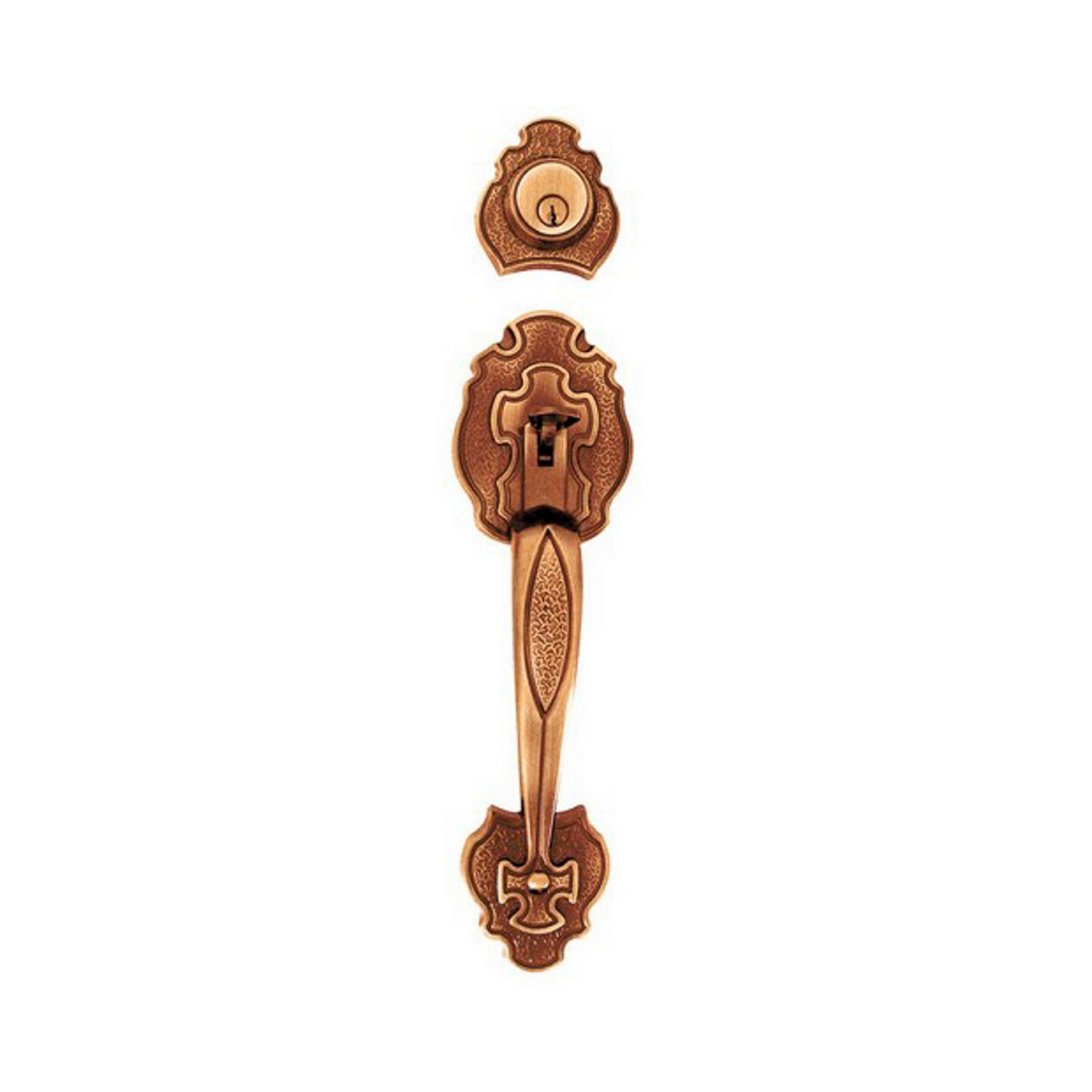 Cerradura Gatillo Dexter Llave/llave Cobre Antiguo Tripoliducto