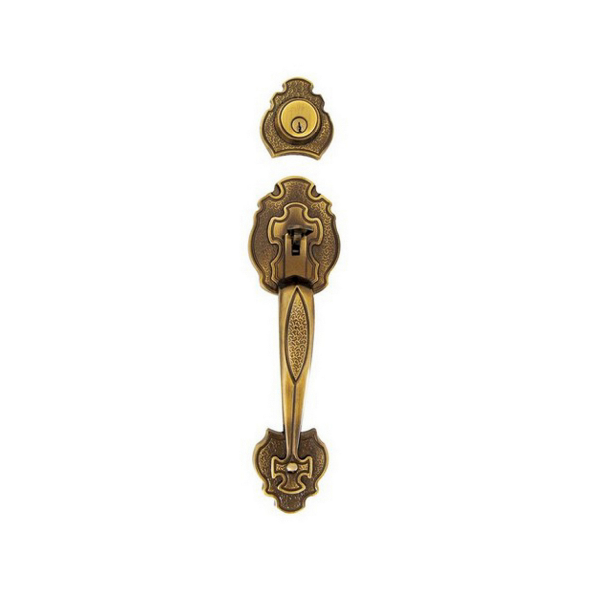 Cerradura Gatillo Dexter Llave/llave Laton Antiguo Tripoliducto