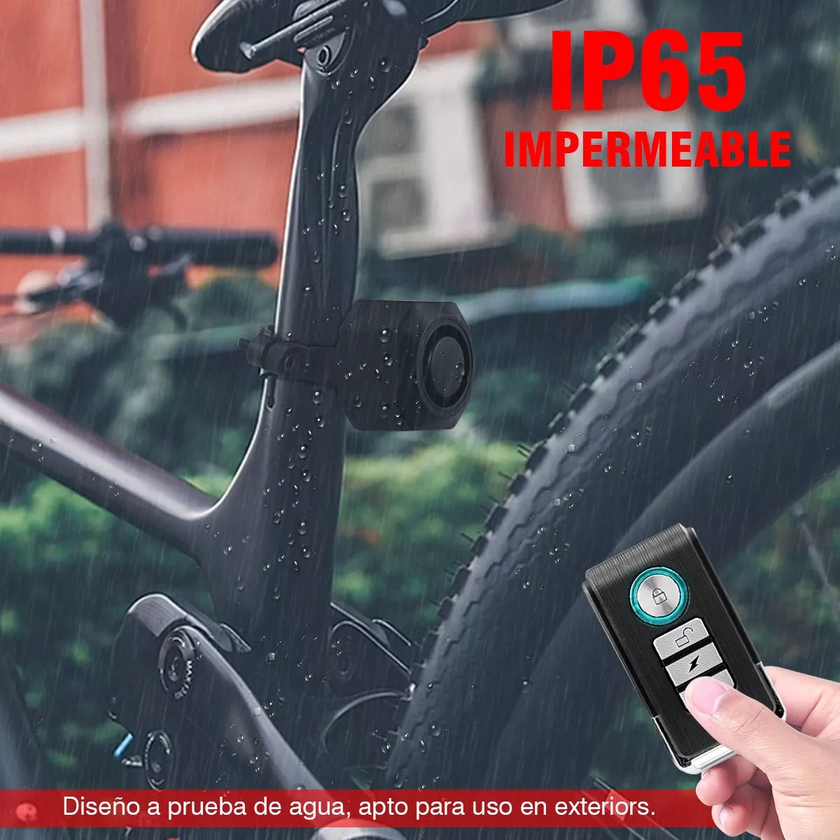 Foto 4 pulgar | Alarma Para Bicicleta Antirrobo Inalámbrica Control Remoto  Eo Safe Imports Esi-12613 Negro