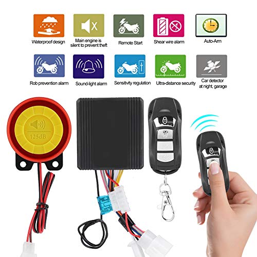 Foto 2 pulgar | Sistema De Alarma De Seguridad Para Motocicletas Zerone Universal 12v - Venta Internacional.