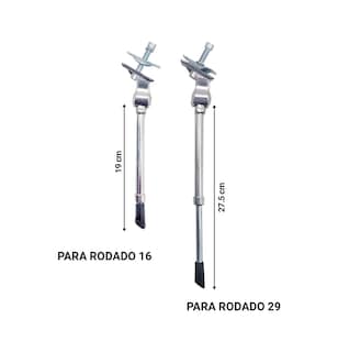 Foto 3 | Parador Pata Central C/extencion Para Bicicleta Rodado 16-29 Eo Safe Imports Esi-19303 Plata