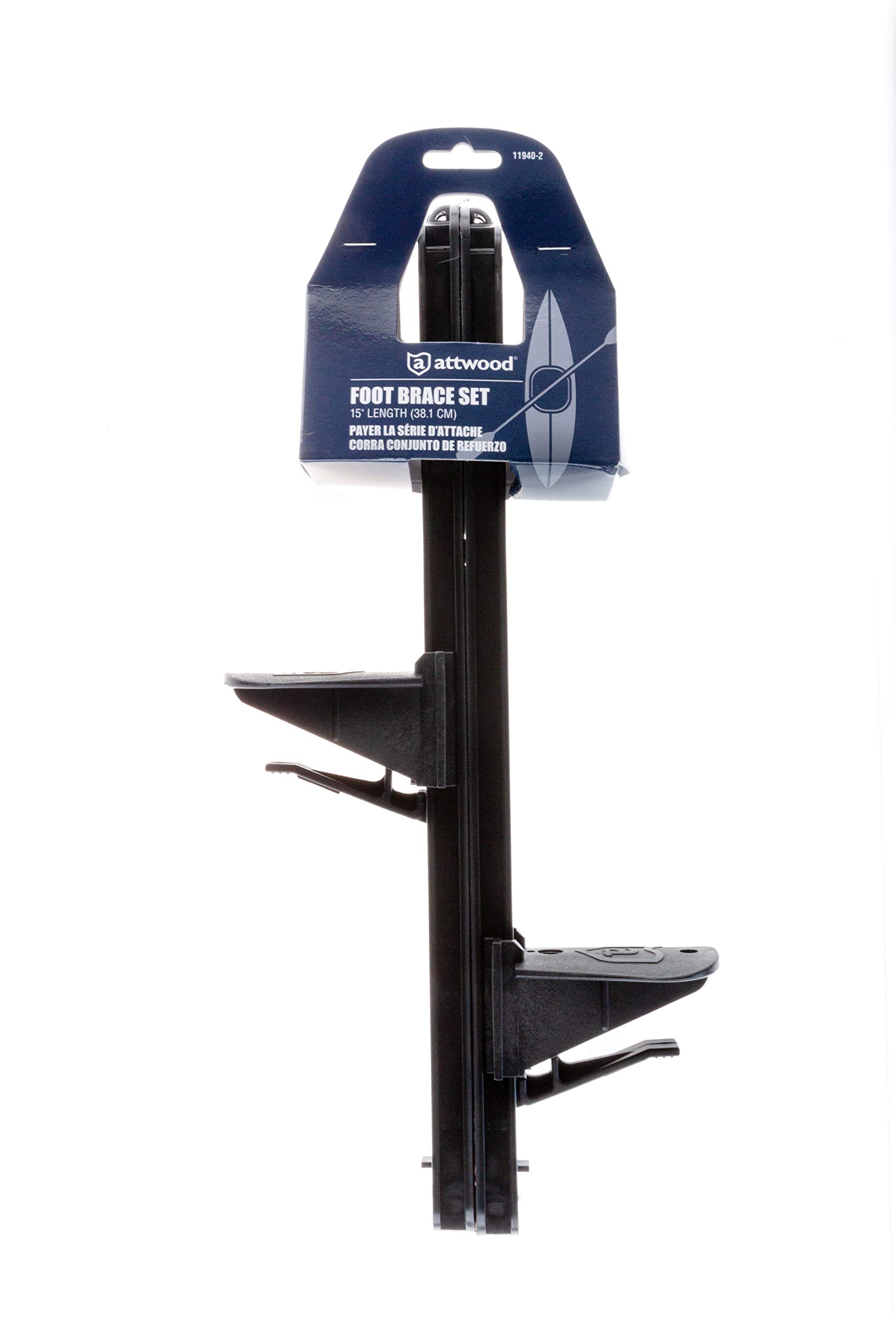 Foto 4 | Estriberas Para Kayak Y Soporte Para Pies Attwood 11940-2 Universal, Color Negro - Venta Internacional.
