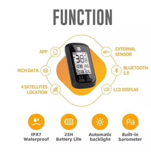 Foto 4 pulgar | Ciclocomputadora con Gps Wünd