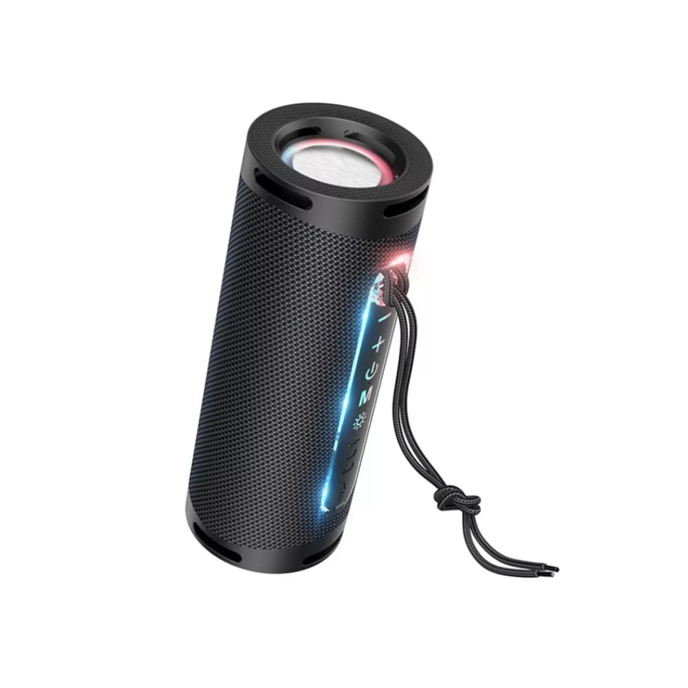 Bocina Hoco Hc9 Color Negro Portátil Aux Luz Led Ambiental $700