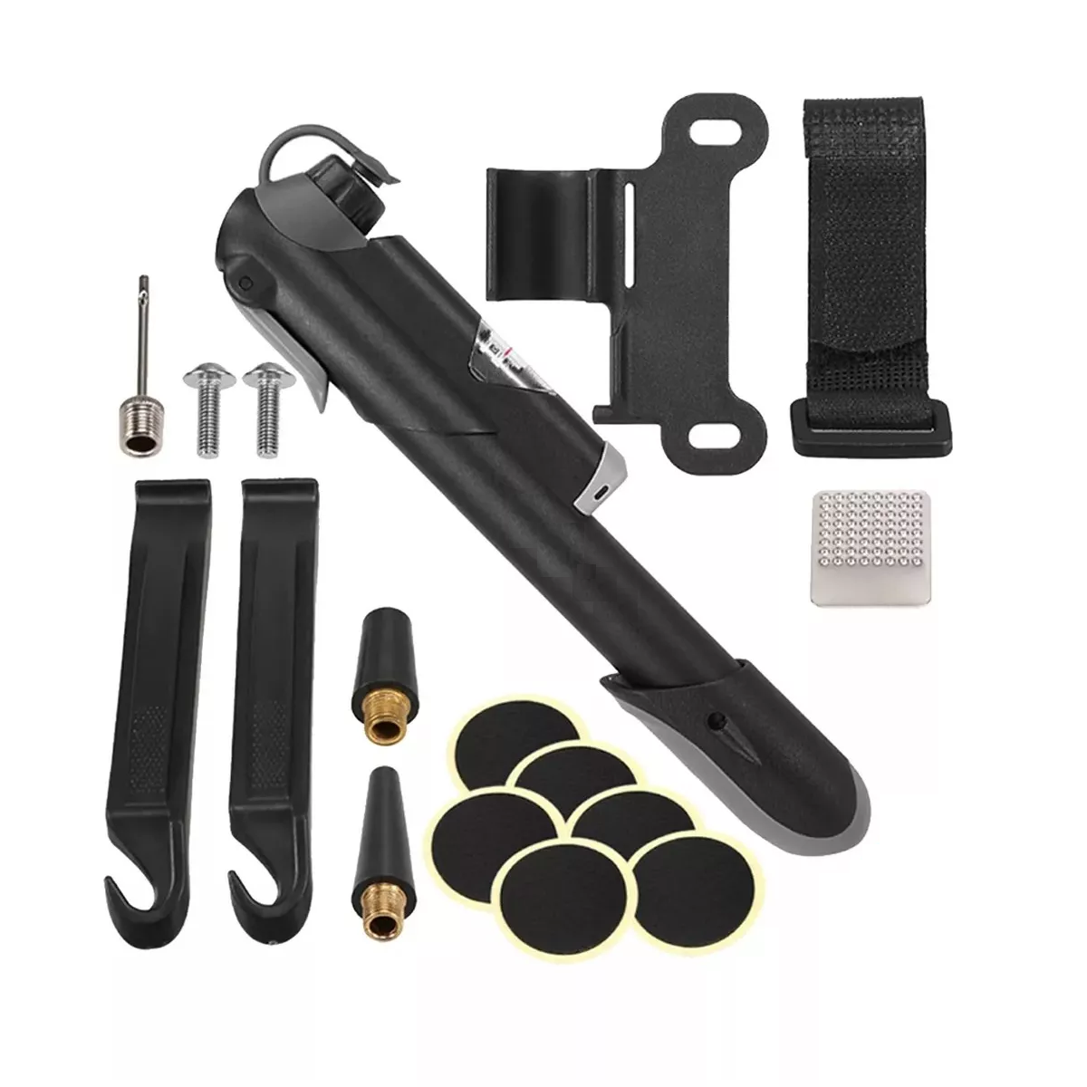 Foto 2 pulgar | Mini Inflador Portátil Para Bicicletas Con Manómetro Eo Safe Imports Esi-17218 Negro