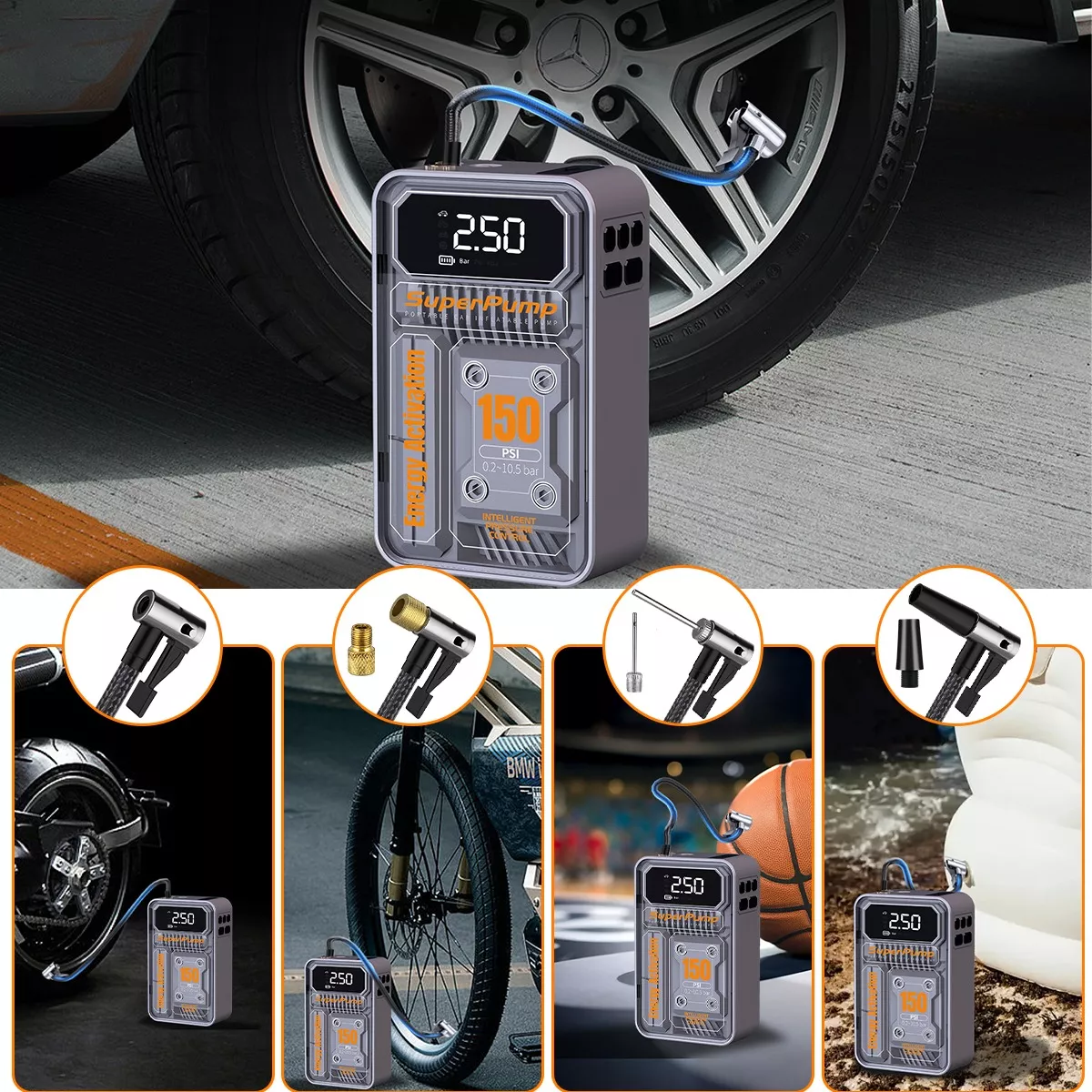 Foto 4 pulgar | Bomba de Aire Eo Safe Imports para Llantas