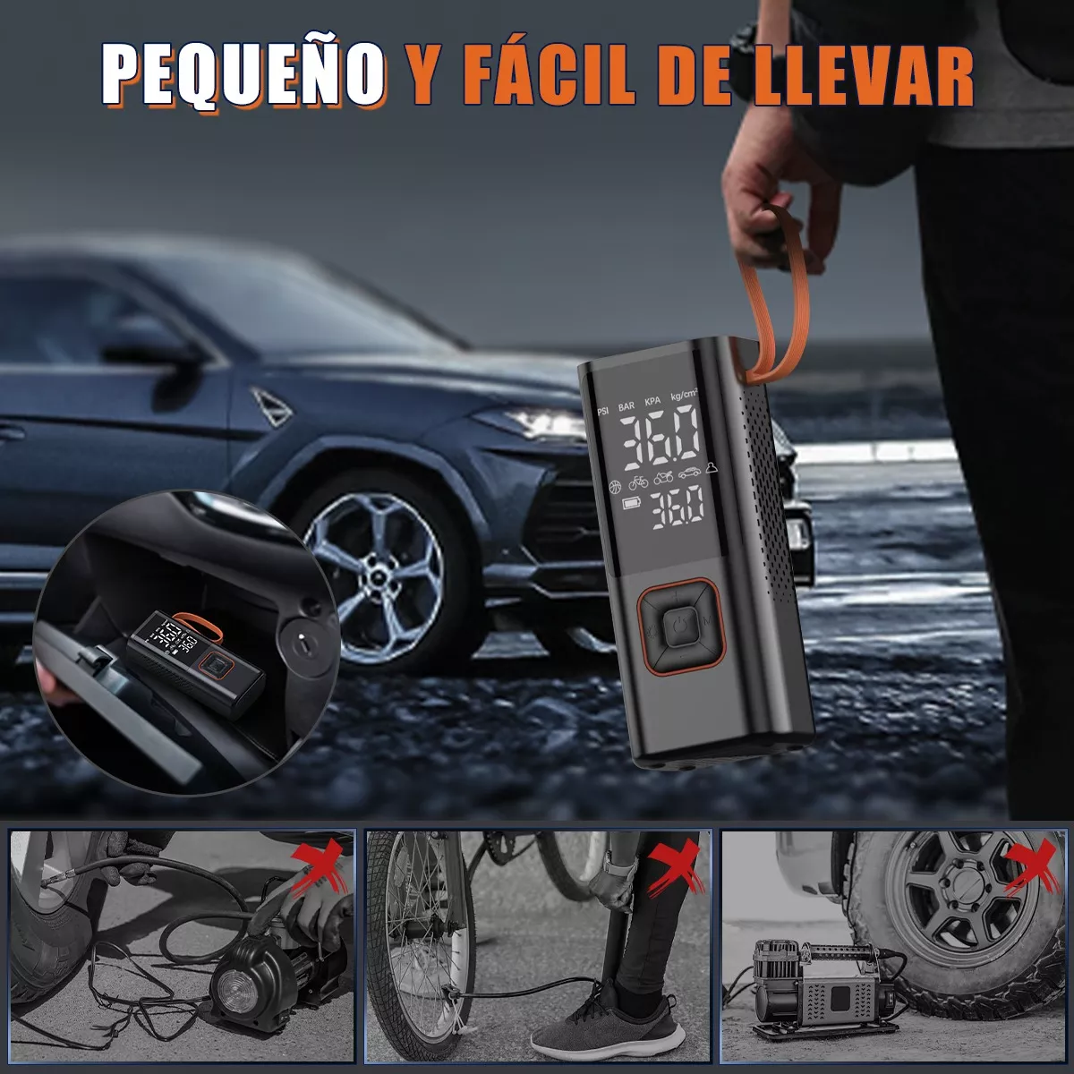 Foto 4 pulgar | Bomba de Aire Eo Safe Imports para Llantas