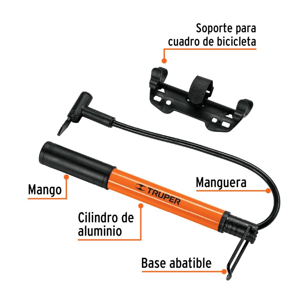 Foto 4 pulgar | Truper 2 Paquete De Mini Bomba De Aire Para Bicicleta 13790