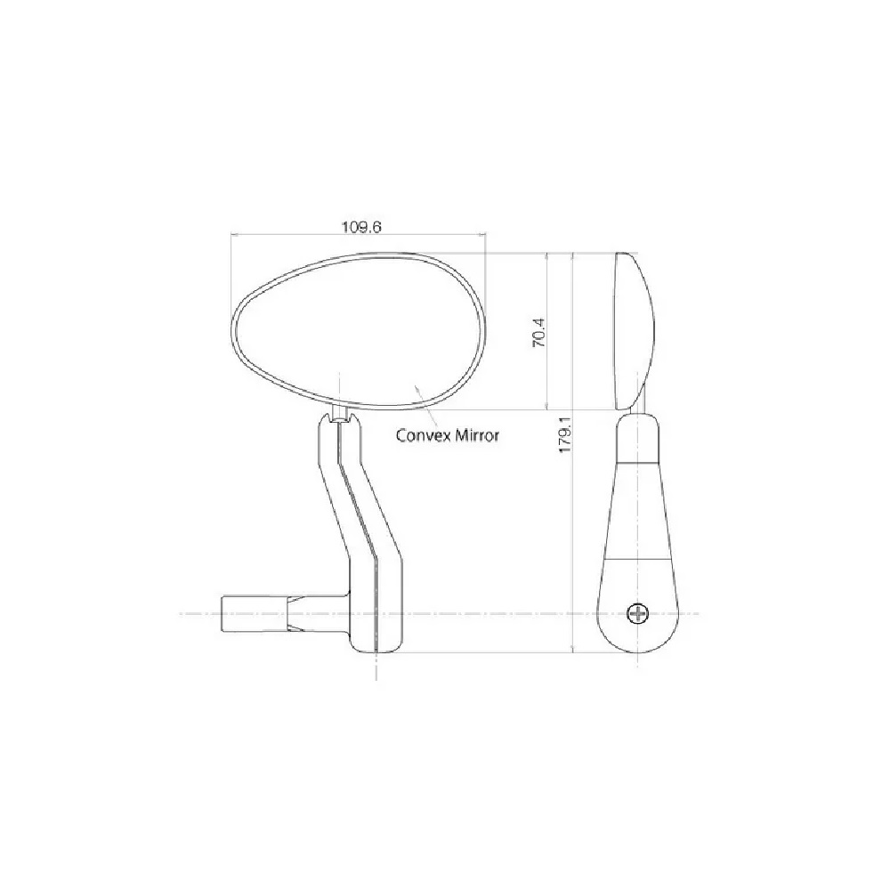 Foto 4 pulgar | Espejo CatEye Derecho para Bicicleta MTB BM-50G