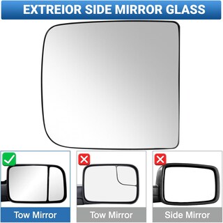 Foto 2 | Reemplazo Del Cristal Del Espejo Lateral Superior Del Pasajero Para Ram 1500-5500 - Venta Internacional.
