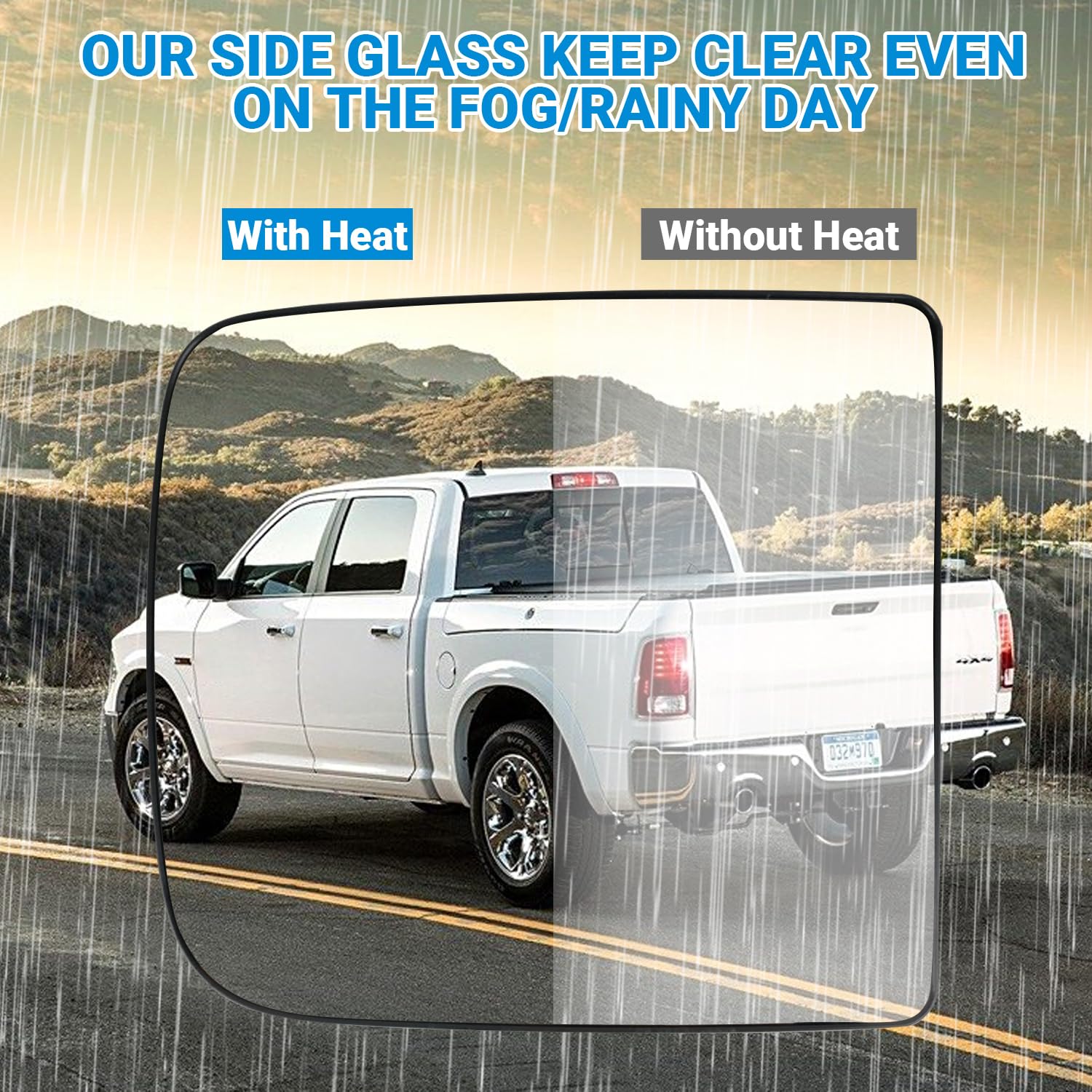Foto 5 pulgar | Reemplazo Del Cristal Del Espejo Lateral Superior Del Pasajero Para Ram 1500-5500 - Venta Internacional.