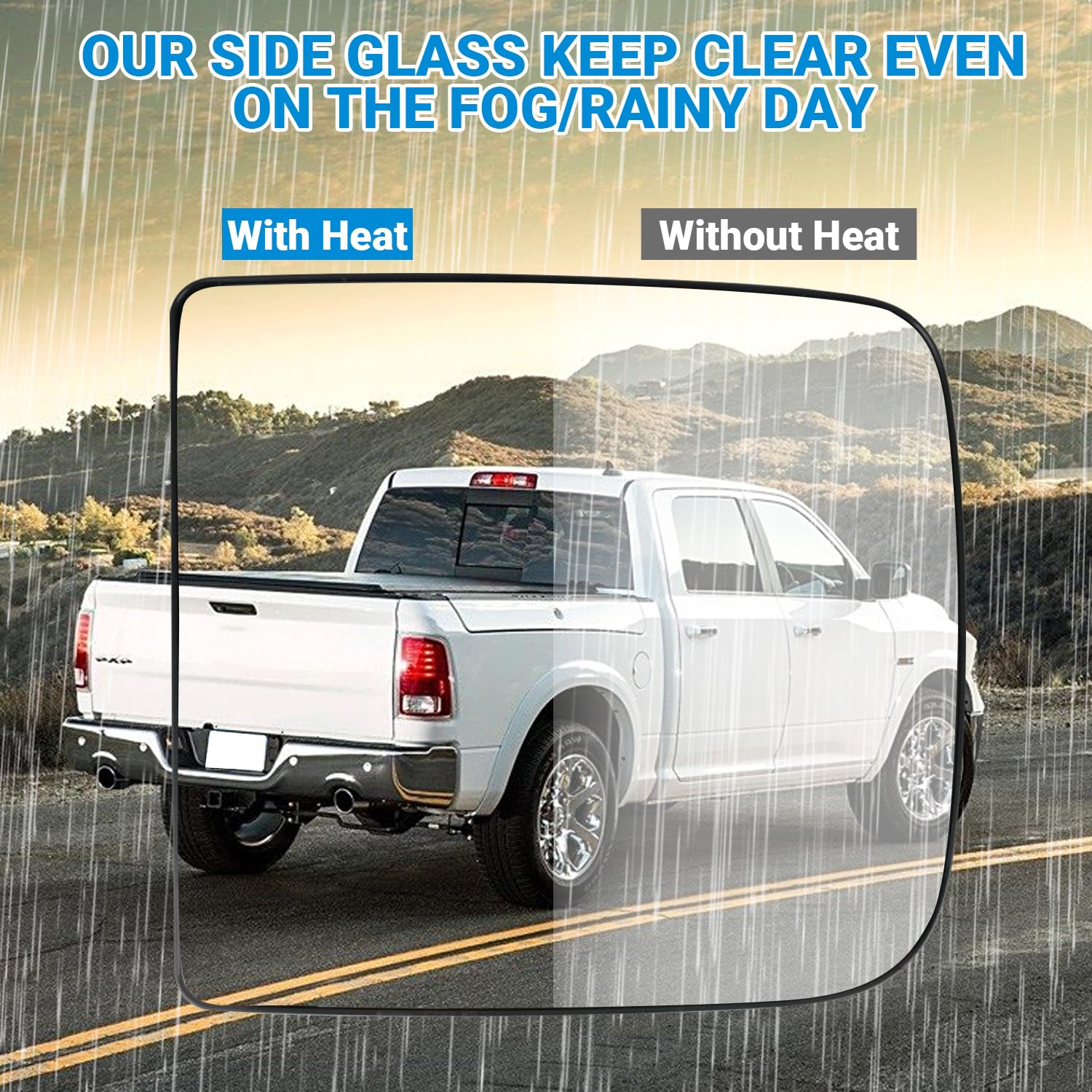 Foto 5 | Retrovisor Lateral Izquierdo De Repuesto Para Dodge Ram 2010-2020 - Venta Internacional.