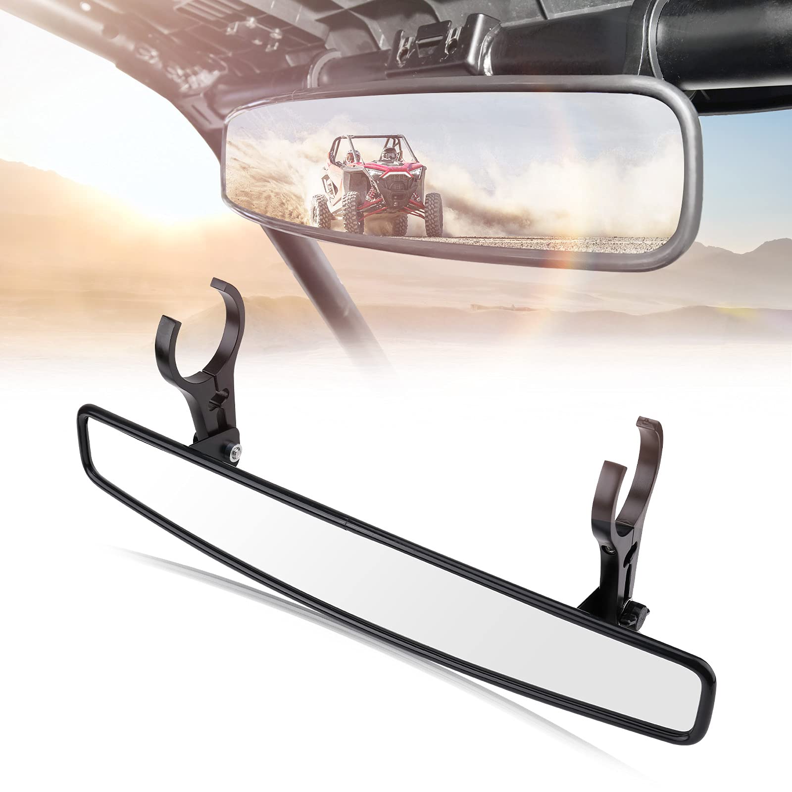 Foto 2 pulgar | Espejo Central Retrovisor Utv Kemimoto De 17 Cm Para Polaris Rzr - Venta Internacional.
