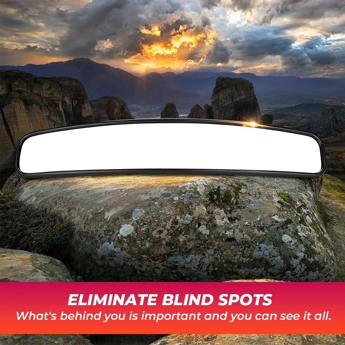 Foto 5 | Espejo Central Retrovisor Utv Kemimoto De 17 Cm Para Polaris Rzr - Venta Internacional.