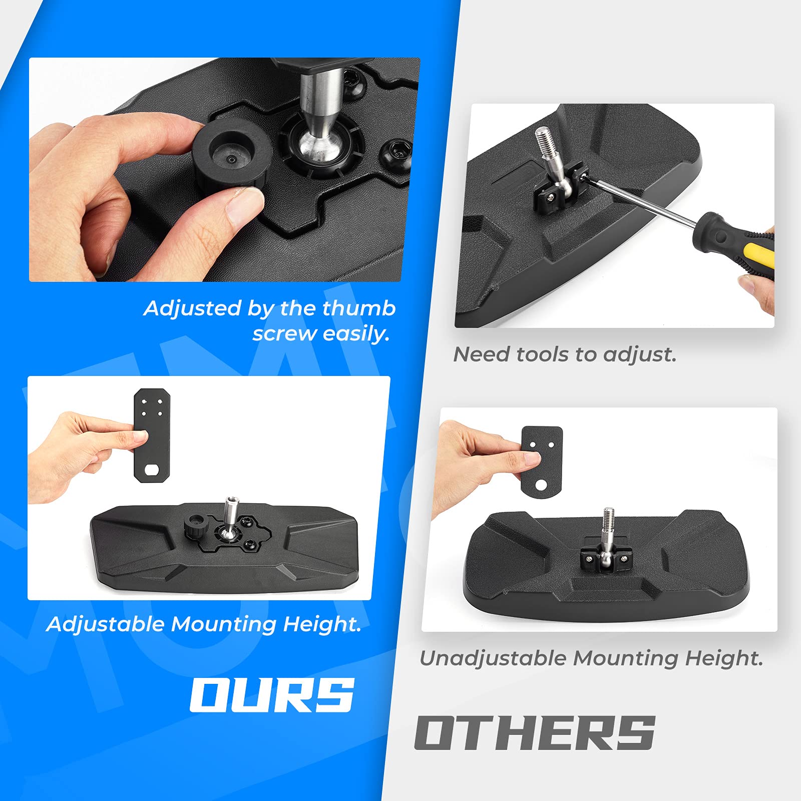 Foto 4 pulgar | Espejo Retrovisor Utv Compatible Con Kemimoto Polaris Ranger - Venta Internacional.