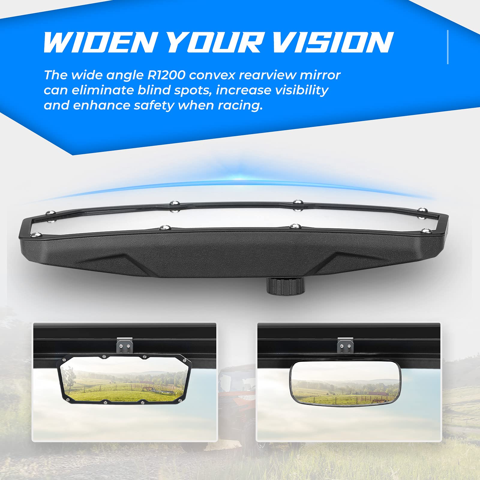 Foto 7 pulgar | Espejo Retrovisor Utv Compatible Con Kemimoto Polaris Ranger - Venta Internacional.