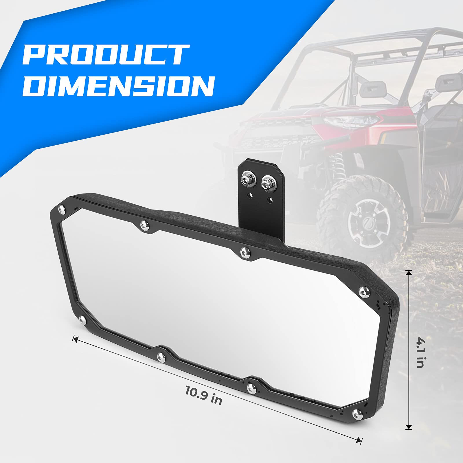 Foto 8 pulgar | Espejo Retrovisor Utv Compatible Con Kemimoto Polaris Ranger - Venta Internacional.