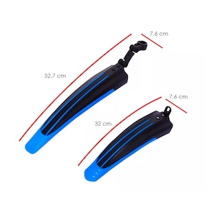 Foto 3 | Salpicaderas Trasera Y Delantera Para Bicicleta Universal Eo Safe Imports Esi-15804 Azul